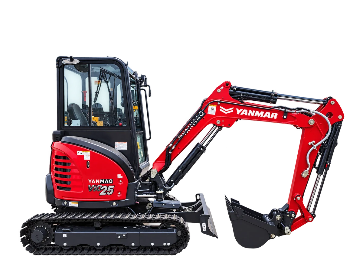 Miniexcavadora Yanmar ViO25 Cabinada con cabina cerrada - ficha técnica y especificaciones Chile