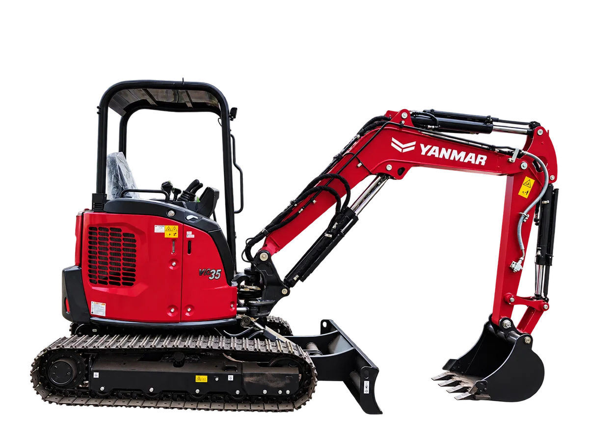 Miniexcavadora Yanmar ViO35 Canopy con barra ROPS/FOPS abierta - ficha técnica y especificaciones Chile