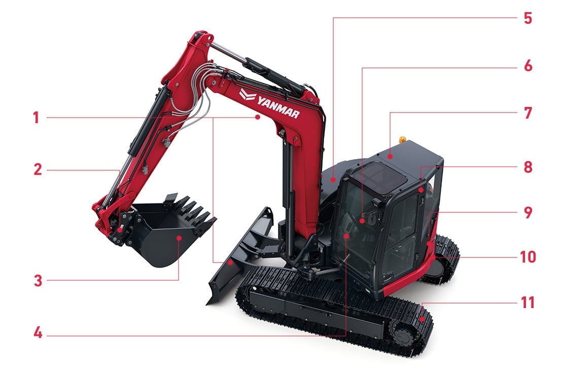 Excavadora Yanmar SV100 de alto rendimiento - venta en Chile