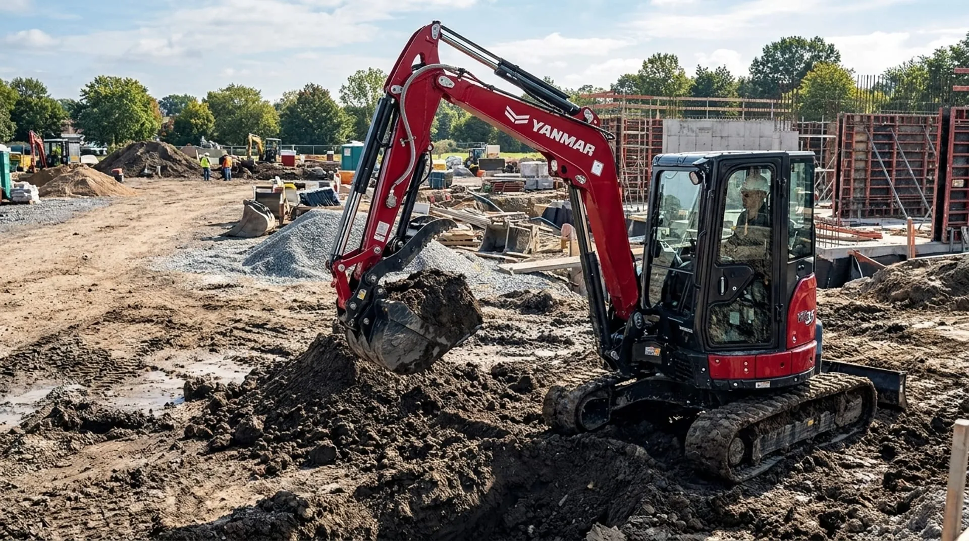 Miniexcavadora Yanmar ViO35 en Chile